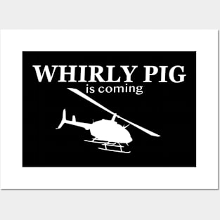 Whirly Pigs are Comin Posters and Art